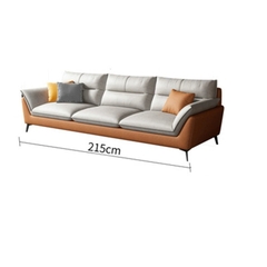 B1 Ghế sofa văng dài BHQ3 Kaoma 2m15 phối màu da cao cấp