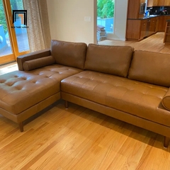 C5 Bộ ghế sofa góc L 2m2 x 1m6 GT6 Matilda da giả Pu sang trọng