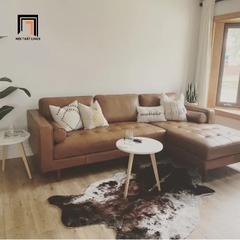 C5 Bộ ghế sofa góc L 2m2 x 1m6 GT6 Matilda da giả Pu sang trọng