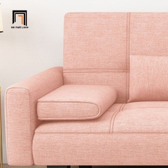 F2 Sofa giường xinh xắn màu hồng phấn GB59 Sheridan 1m9 vải nỉ mềm
