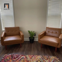 C2 Ghế sofa đơn cho văn phòng DT5 Gaige bọc da công nghiệp