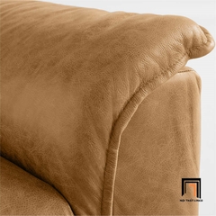 B1 Ghế sofa băng gia đình cao cấp BT311 Wythe 1m9 da giả màu nâu
