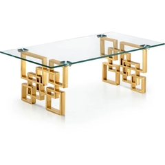 W1 Bàn sofa phòng khách gia đình BSF19 Neste 1m1 kính cường lực