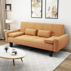 F2 Sofa giường xinh xắn màu hồng phấn GB59 Sheridan 1m9 vải nỉ mềm