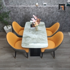 Bộ bàn ăn 4 ghế nhập khẩu 2-BAD4-G1-B70 đá ceramic