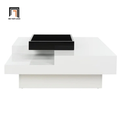 O1 Bàn sofa mặt vuông 80cm BSF26 Bagym phòng khách hiện đại