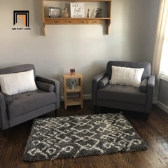 H1 Ghế sofa đơn phòng khách gia đình DT1 Garren màu xanh đậm