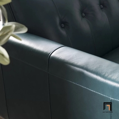 D5 Ghế sofa băng cao cấp BT173 Cornwall da giả 2m cho văn phòng