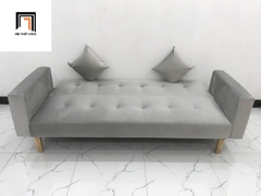 J2 Bộ ghế sofa giường bật nằm SFGTV 2m xám trắng vải nhung