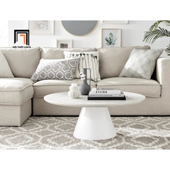Y1 Bàn trà mặt đá xinh xắn 60cm BSF53 Aripine phòng khách chung cư