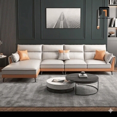 C3 Bộ sofa phòng khách KT29 Appelo phối màu da giả nổi bật