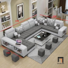 H1 Sofa Chữ U Ashlei UT26 3m7 Thiết Kế Rộng Rãi, Tiện Nghi