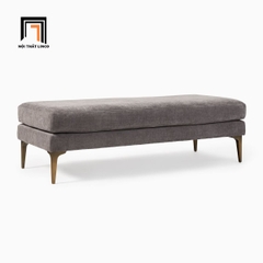 Q3 Ghế đôn sofa chữ nhật SB2 Andes xám nỉ đẹp cho căn hộ