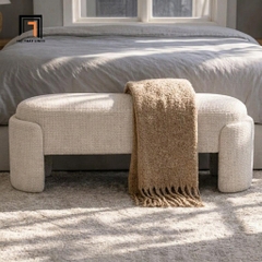 D2 Sofa bench SB41 Lyonee bọc vải mềm thiết kế cong mềm mại, thu hút