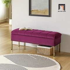 T3 Sofa bench SB8 Arlo 1m2 tông vàng sang trọng, hiện đại