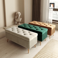 G1 Ghế sofa đôn chữ nhật dài 1m2 SB22 Toltek vải nhung sang trọng