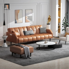 C5 Ghế sofa giường cao cấp GB98 Fabry 2m da giả cho văn phòng