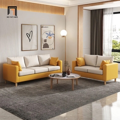 G1 Bộ ghế sofa phối màu nỉ đẹp KT81 Kiddy cho phòng khách nhỏ