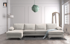 W3 Bộ ghế sofa góc chữ U giá rẻ GT64 Denavy 3m2 x 1m4 gia đình