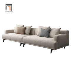 A1 Ghế sofa băng hiện đại 2m4 BT64 Orren màu kem vải nỉ mềm