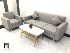 G1 Set ghế sofa phòng khách gia đình NS05 màu xám trắng giá rẻ