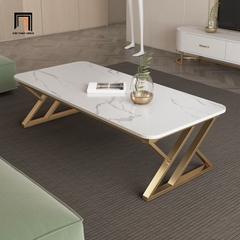 I3 Bàn sofa mặt đá ceramic 1m BSF49 Tookman khung chân đẹp
