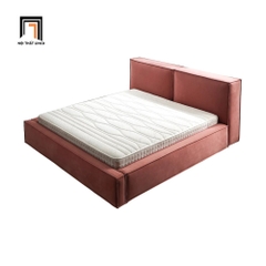 Giường ngủ cao cấp GN39 Ellia màu hồng vải nhung nỉ
