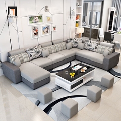 B1 Bộ ghế sofa góc chữ U đẹp GT123 Arian 3m45 phòng khách gia đình