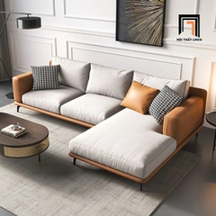 B5 Set ghế sofa gia đình xinh xắn KT36 Modela phối màu da vải