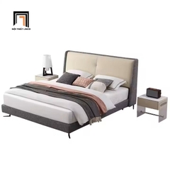 D1 Giường ngủ bọc nệm vải nỉ trẻ trung GN121 Ginlet 1m6 x 2m giá rẻ