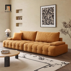 B2 Ghế sofa văng vải nhung BHQ5 Rawson 2m4 giật lún nổi bật