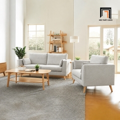 E3 Bộ ghế sofa giá rẻ màu vàng KT114 Ufor phòng khách chung cư