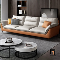 B1 Ghế sofa văng dài BHQ3 Kaoma 2m15 phối màu da cao cấp