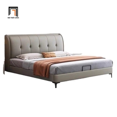 B1 Giường ngủ da giả màu xám ghi GN119 Murry 1m6 x 2m trẻ trung