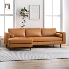 C5 Bộ ghế sofa góc L 2m2 x 1m6 GT6 Matilda da giả Pu sang trọng