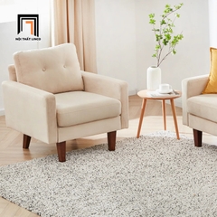 S2 Ghế sofa đơn nhỏ gọn cho văn phòng DT8 Brook vải nhung nỉ