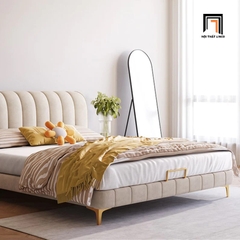 Giường ngủ kiểu dáng hiện đại GN53 Cato 1m6 x 2m vải nhung