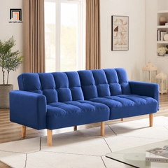 G3 Ghế sofa giường đa năng GB43 Teplyn 1m9 vải nỉ màu cam xinh xắn
