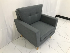 N1 Ghế sofa đơn gia đình 1 chỗ ngồi NS03 màu xám lông chuột