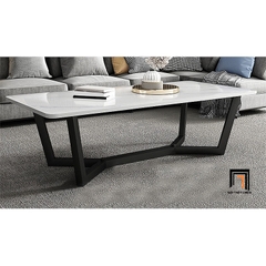 O2 Bàn sofa mặt đá trắng BSF24 Sumee 1m x 50 phòng khách chung cư