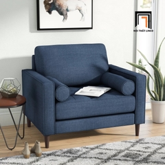H1 Ghế sofa đơn phòng khách gia đình DT1 Garren màu xanh đậm