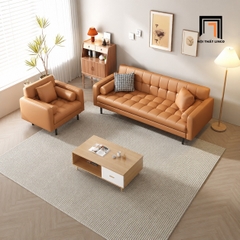 E2 Bộ ghế sofa da công nghiệp KT99 Najac văn phòng làm việc