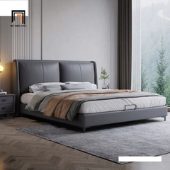 H1 Giường ngủ bọc da cao cấp GN118 Molino 1m6 x 2m sang trọng