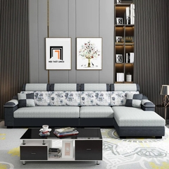 D1 Ghế sofa góc L phối màu đẹp GT166 Beaver 3m x 1m6 cho gia đình