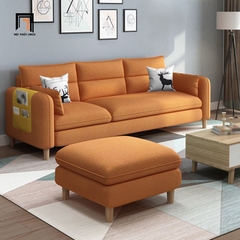 A5 Bộ ghế sofa băng kèm đôn vuông BT197 Colton 2m1 cho phòng khách