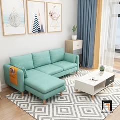 C5 Set ghế sofa góc vải nỉ màu vàng GT152 Taylor 2m2 x 1m6 giá rẻ