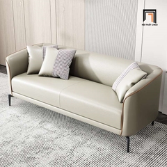 C4 Ghế sofa băng cong nhỏ 1m8 BT149 Polan da công nghiệp xanh lá