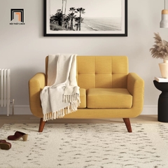 D3 Ghế sofa băng đôi nhỏ gọn BT218 Esmai 1m3 màu vàng giá rẻ