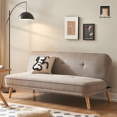 D3 Ghế sofa giường nhỏ gọn GB61 Laurel 1m7 vải nỉ màu nâu nhạt