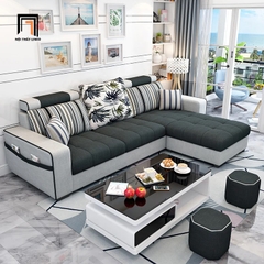 D3 Bộ ghế sofa góc L sang trọng GT137 Hugo 2m4 x 1m6 phòng khách